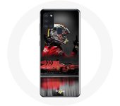 Coque Samsung Galaxy A21S Formule 1 Sebastian Vettel Pilote automobile F1 Rouge
