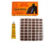 Parche de goma para neumáticos de bicicleta, Kit de reparación de neumáticos, parche de goma para bicicletas de montaña, accesorios para bicicletas Section 1 (48 Pcs)