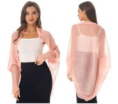 Mujer Casual Protección Solar Outwear Plisado Shawl Cover Ups Streetwear Long Shawl Tops One Size amarillo