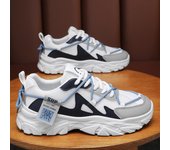 Zapatos de verano para hombre, zapatos de malla transpirable, zapatos de tendencia para hombre, plataforma que combina con todo, zapatos deportivos blancos pequeños, zapatos casuales para papá 39