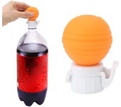 Tapa de silicona para botella de refresco, a prueba de fugas, para bomba de aire de bebidas carbonatadas, tapón protector de efervescencia. negro