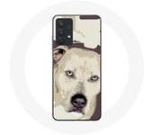 Coque pour Samsung Galaxy A32 5G Chien de Pitbull Blanc