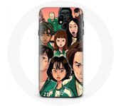Coque pour Samsung Galaxy S5 Squid Game Affiche personnages Fanart