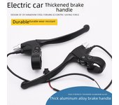 Manija de freno de bicicleta eléctrica de aluminio engrosado negro