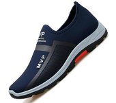 Zapatos de malla de verano para hombre, zapatillas ligeras, zapatos casuales de moda para caminar, mocasines transpirables para hombre 39 negro