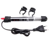 Calentador de agua para acuario de 50 W, automático, con temperatura constante para agua dulce y salada. negro