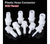 1/10 Uds 4/6/8/10/12/14/16/18/20mm conector de manguera sistema de riego por goteo rosca de 1/2 pulgadas a púa G1/2 to 6mm