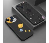 Funda bonita de Luna, Planeta y astronauta para Iphone 7, 8, 6s Plus, 13 Mini Se, 11 Pro Max, 14, 12, Xr, Xs, X, 14pro, Tpu, funda suave para teléfono iPhone 14 Plus