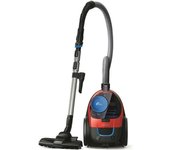 PHILIPS FC9330/09 PowerPro Aspirador compacto sin bolsa con depósito - 900W - 76 dB - Filtro antialérgico - Rojo