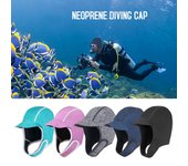 Gorro de buceo de neopreno, traje de neopreno térmico para snorkel, gorro cálido para surf, gorro de baño, capucha de buceo para azul cielo