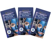 Beauty Sampo Starkle Diamond Glitter Blue Mask Face Pack Set 10g x 3 pieces