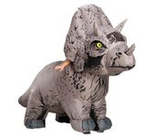 Disfraz inflable de Triceratops para adulto unisex de Jurassic World One Size marrón