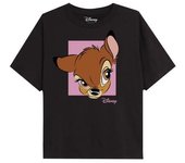 Camiseta con cara de niña Bambi 5-6 Years negro