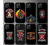 Bombero Departamento de Bomberos funda de teléfono para Iphone 11 12 Mini 13 14 Pro Xs Max X 8 7 6s Plus 5 Se Xr Shell iPhone12PROMAX
