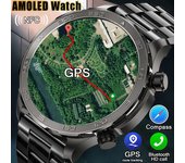 2024 Nuevo reloj inteligente deportivo Huawei Xiaomi con GPS y NFC para hombre, con brújula, rastreador de actividad física, IP68, resistente al agua, con llamadas y Bluetooth