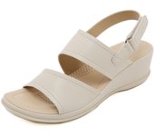 Sandalias de playa con tacón de metal sencillo y pendiente para mujer, nuevas, para exteriores y verano, Q 42 negro