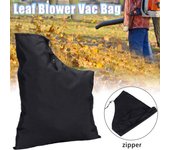 Bolsa para soplador de hojas con cremallera, bolsa de repuesto para soplador de hojas con cordón, aspiradora para soplador de hojas de 16 x 24 pulgadas negro