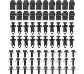 70 pernos de protección contra salpicaduras de motor, tuercas en U extruidas y clips de presión de repuesto para Infiniti G35, G37 y G37X
