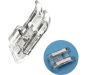 Prensatelas para máquina de coser doméstica, accesorios de costura multifuncionales para el hogar, prensatelas de satén transparente con dobladillo entrelazado