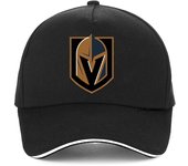 Vegas moda casual Unisex Golden Knights gorra de béisbol moda casco de metal a rayas estampado fresco Unisex gorro de hip hop