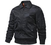 Chaqueta bomber con solapa para otoño e invierno, chaqueta de vuelo para hombre M
