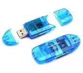Lector de tarjetas de memoria SD SDHC MMC azul