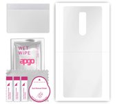 apgo Ultra Clear Protective Skin Sticker for the back compatible with Sony Xperia 1, Wrap Film, Hydrogel Film, Flexible, Soft TPU with positioning lay