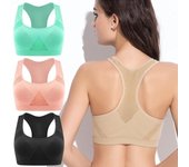 Sujetadores deportivos sexis para mujer, ropa moldeadora de Yoga, gimnasio, Fitness, chaleco, sujetador para correr XXL blanco