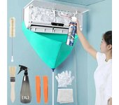 Kit de limpieza de aire acondicionado de 1/6/8 piezas, cubierta a prueba de fugas, juego completo de limpiador de aire acondicionado con herramientas de limpieza de tuberías de agua