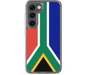 Coque Téléphone - Samsung - Galaxy S23 Plus - Drapeau Afrique du Sud - Souple - Multicolore