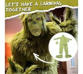 Disfraces de cosplay de Navidad para adultos y niños, disfraces de juego de rol para fiestas, regalos de Navidad 80 verde