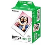 Cámara instantánea Fujifilm Instax Mini JP2, 20 hojas x 1 juego, tamaño tarjeta, película Instax, pegatina con nombre de la empresa (20 hojas) Con  skymizuki