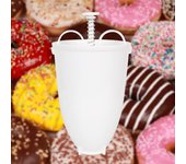 Molde para freír donuts, dispensador de gofres, gofres árabes, plástico, ligero, fácil, rápido, portátil, Manual