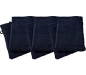 Lot de 6 gants de toilette éponge  Spa  15 x 21 cm / 400 gr/m² -  Spa  Bleu Nuit