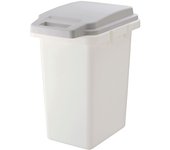 Cubo de basura Squirrel, fabricado en Japón, con tapa, antibacteriano y desodorizante, 33JS, gris, 33 l gris