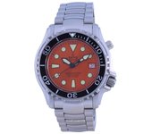 Ratio FreeDiver Helium Safe 1000M Reloj para hombre con esfera naranja y acero inoxidable automático 1066KE26-33VA-ORG naranja