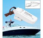 Bomba de sentina automática para barco, interruptor de flotador, interruptores de sentina, Sensor de flujo para agua eléctrica, 12V, 1100GPH blanco
