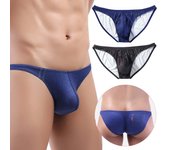 Pantalones sexys para hombre, pantalones cortos de moda, pantalones vaqueros, ropa interior elástica de cintura baja estampada de gran tamaño L negro