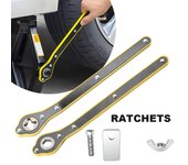 Gato de coche, llave de trinquete, gato de tijera, llave de tuercas para neumáticos de garaje, llave de tuercas con mango para gato de neumáticos para coches pequeños, SUV, furgonetas