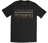 Nine Inch Nails Camiseta unisex con estampado en espiral hacia abajo para adultos M negro