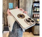 Funda blanda de lujo con revestimiento de moda para iPhone 15, 14, 13, 12, 11 Pro Max, funda protectora a prueba de golpes de silicona galvanizada hueca For iPhone 14 ProMax