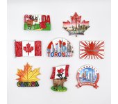 Imanes de nevera de Canadá, Países Bajos, Portugal, Mónaco, Australia, recuerdo turístico, adhesivo magnético para nevera, regalos de decoración del hogar