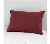 Taie d'oreiller  Gaïa  60 x 60 cm & 50 x 70 cm  Gaze de Coton  - Gaïa Lie de Vin - 50 x 70 cm
