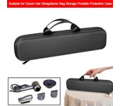 Bolsa de almacenamiento ligera para plancha Dyson Airstrait HT01, bolsa de viaje a prueba de golpes, funda protectora, solución de almacenamiento. negro
