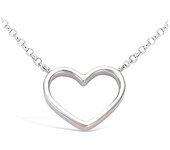 Les Trésors De Lily [N6846] - Collier Argent 'Love' argenté (rhodié) - 15x15 mm plata
