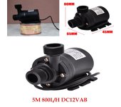 Bomba de agua sumergible con motor sin escobillas ultra silenciosa Mini Lift 5M 800L/H DC12VAB