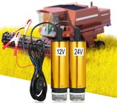 Bomba sumergible DC 12V/24V para bombear agua y aceite diésel, bomba de transferencia de combustible diésel y aceite de agua de 51mm 24V
