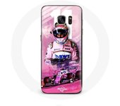Coque pour Samsung Galaxy S6 edge Formule 1 Sergio Pérez Pilote de F1 Rose