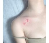Pegatinas de tatuajes impermeables de patas de gato y oso para hombres y mujeres: diseños realistas, lindos y divertidos para brazos, dedos y pecho.