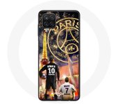 Coque pour Samsung Galaxy A42 5G PSG Neymar et Mbappé Joyeux noël